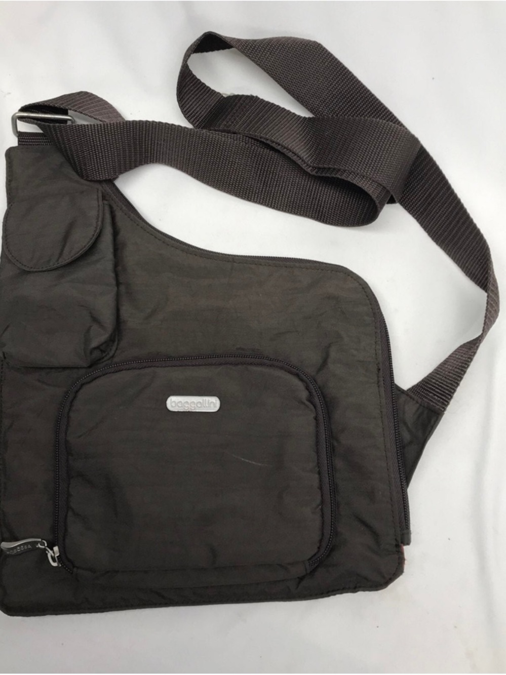 Baggallini Brown Nylon Crossbody Messenger Sling